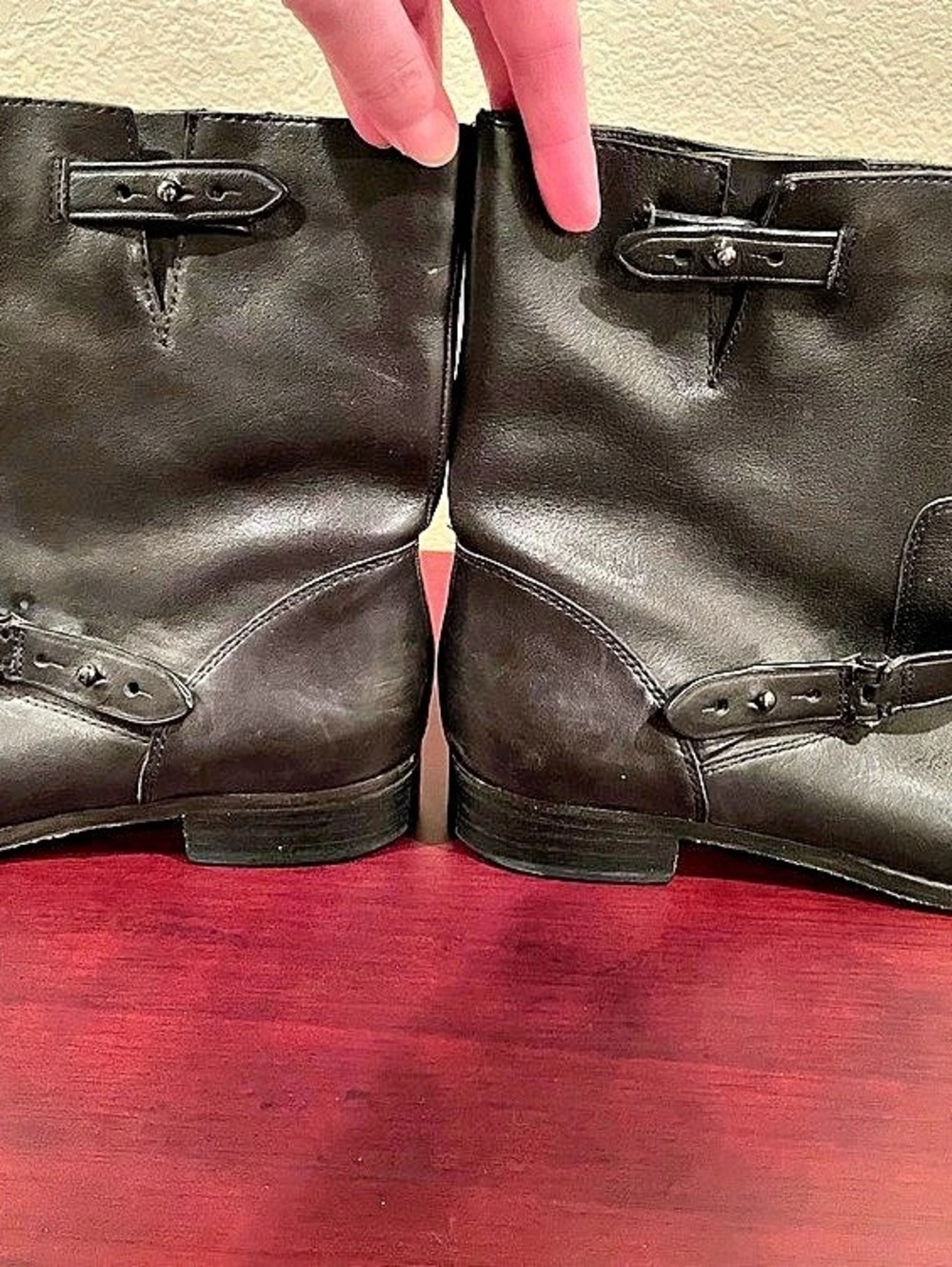 Coach Cora Leather Ankle Boots Black US 11